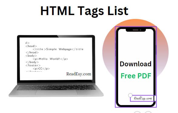 Download free Html tags list